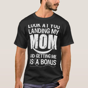 T-shirt Papa Regarde Là Ma Mère Qui M'Attend Comme Un B