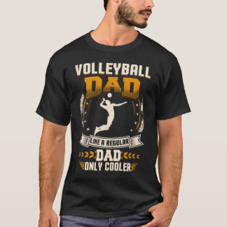 T-shirt Papa régulier de papa de volleyball seulement plus