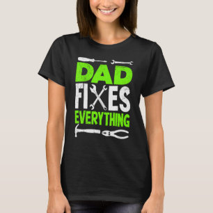 T-shirt Papa répare tout Hobbyist tournevis Père