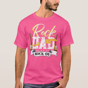 T-shirt Papa Rock HommeGuitare Rock Électronique 896