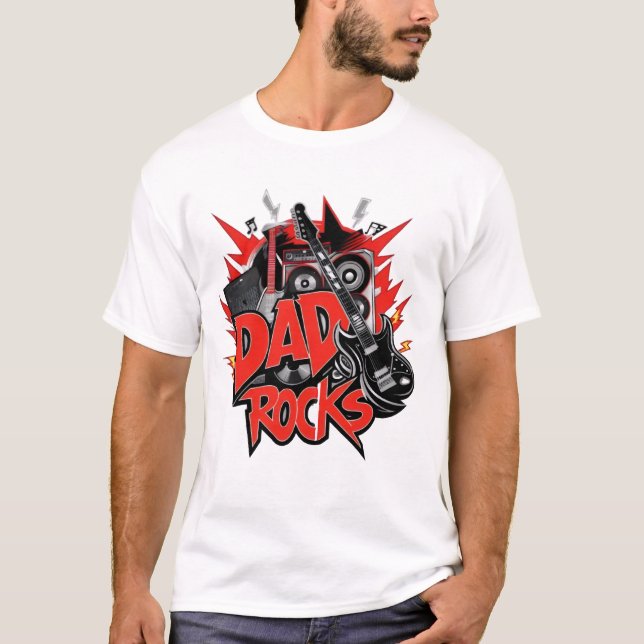 T-shirt Papa Rocks (Devant)