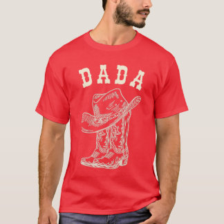T-shirt Papa Rodéo Cow-boy Occidental Garçon d'anniversair