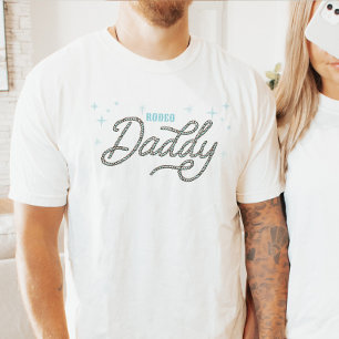 T-shirt Papa Rodéo Occidental Personnalisé