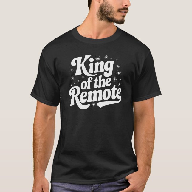 T-shirt Papa : Roi de la Télécommande (Devant)