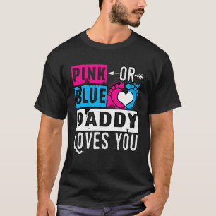 T-shirt Papa Rose Ou Bleu Vous Aime Annonce De Grossesse