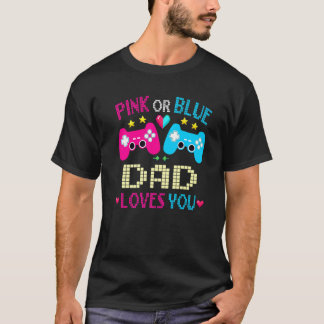 T-shirt Papa Rose Ou Bleu Vous Aime Genre Révéler Vidéo Je