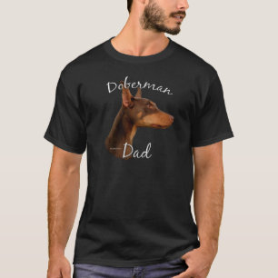 T-shirt Papa (rouge) 2 de Pinscher de dobermann