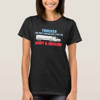 T-shirt Papa routier mari conducteur de camion Routier