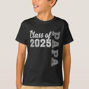 T-shirt Papa Senior 2025 Fier Papa D'un Cl De 2025 Diplômé