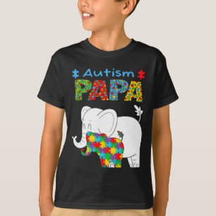 T-shirt Papa sensibilisation à l'autisme Enfant autiste Se