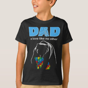 T-shirt Papa sensibilisation autisme amour fier fils autis