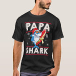 T-shirt Papa Shark Santa Christmas Family Matching Pajamas<br><div class="desc">Papa Shark Santa Christmas Family Matching Pajamas</div>