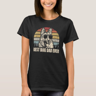 T-shirt Papa Shepherd allemand homme Meilleur papa chien d