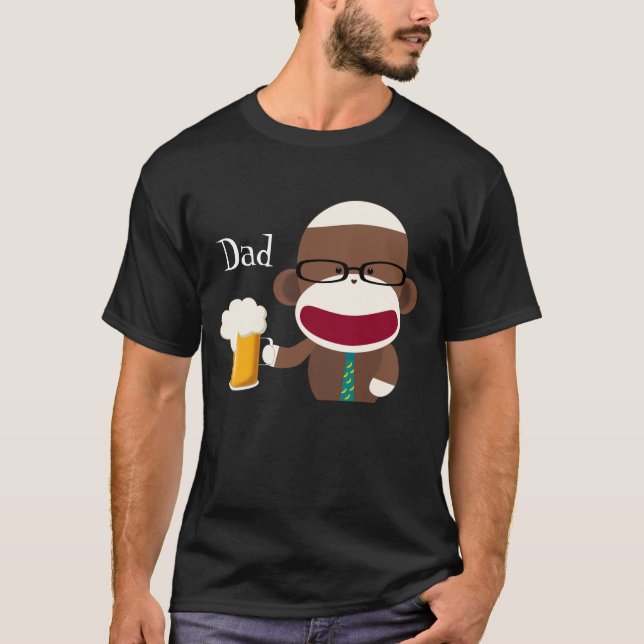T-shirt Papa Shirt, le singe de chot (Devant)