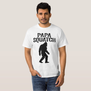 T-shirt Papa Squatch Funny Bigfoot - Cadeau Fête des pères