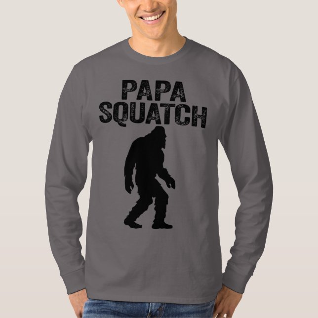 T-shirt Papa Squatch Funny Bigfoot - Cadeau Fête des pères (Devant)