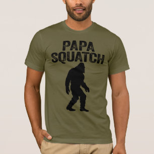 T-shirt Papa Squatch Funny Bigfoot - Cadeau Fête des pères