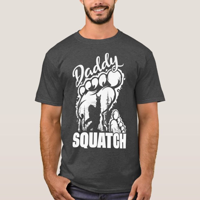 T-shirt Papa Squatch Papa Bigfoot Sasquatch Fête des pères (Devant)
