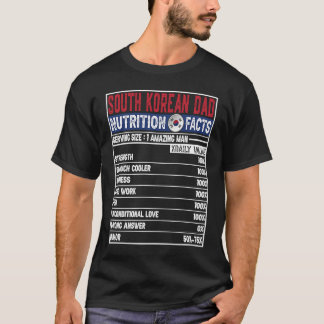 T-shirt Papa sud-coréen Papa héros nutritionnel pour la