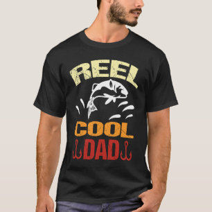 T-shirt Papa super cool mort pêche en marchant chien mouch