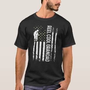 T-shirt Papà super cool patriotique pour papa pêcheur