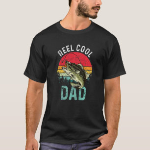 T-shirt Papa Super Cool Reel Hommes Pêche