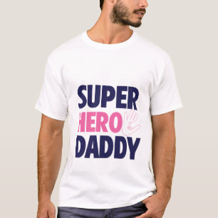 T-shirt papa super héros