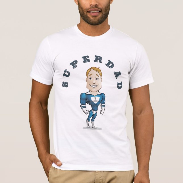T-shirt Papa Super Mignon Vector (Devant)