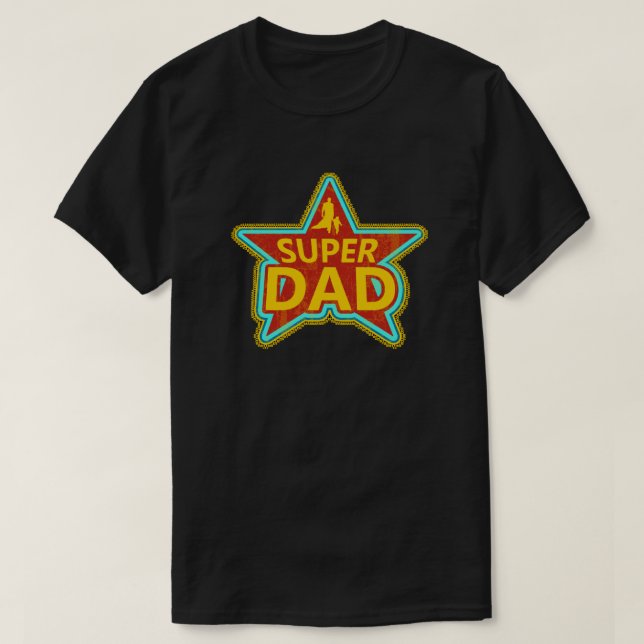 T-shirt Papa superbe d'étoile (Design devant)
