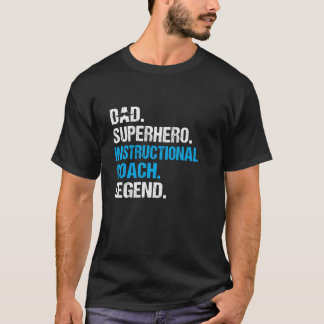T-shirt Papa Superhero Entraînement instructif Entraînemen