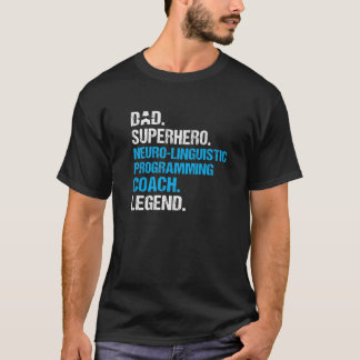 T-shirt Papa Superhero Neuro Coach de programmation lingui