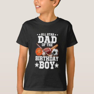 T-shirt Papa Superstar Du Garçon D'anniversaire Sketll Foo