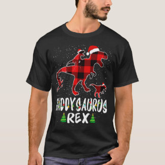 T-shirt Papa T Rex Correspondant Famille Noël Dinosaur Shi