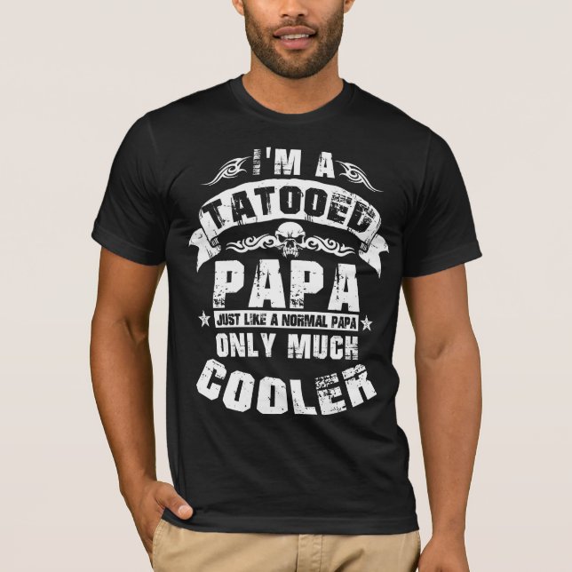 T-shirt Papa tatoué (Devant)