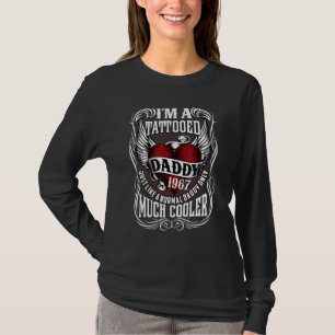 T-shirt Papa Tatoué Hommes Comme Un Papa Normal Mais Beauc