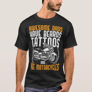 T-shirt Papa tatoué moto Fête des Pères drôle