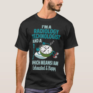 T-shirt Papa Technologue Radiologie Fatigué Occupé Ehauste