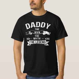 T-shirt Papa The Man The Myth The Legend Basic Dark T-Shir