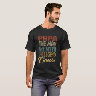 T-shirt Papa The Myth Legend Grandpa