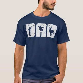 T-shirt Papa tir à l'arc cerf archer arc chasse Chasseur