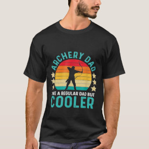 T-shirt Papa Tir À L'Arc Comme Un Père Régulier Mais Glaci
