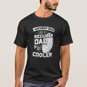 T-shirt Papa Tir À L'Arc Comme Un Père Régulier Mais Glaci