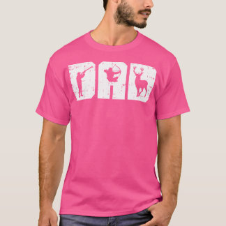 T-shirt Papa tirant à l'arc cerf archer arc chasse Chasseu