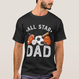 T-shirt Papa Toute Étoile Du Garçon D'anniversaire Sketll