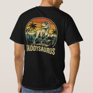 T-shirt Papa Trex Dinosaure Papasaurus Rétro Fête des Père