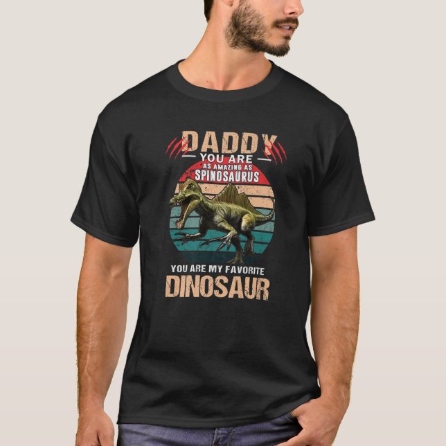 T-shirt Papa Tu Es Aussi Extraordinaire Que Le Spinosaurus (Devant)