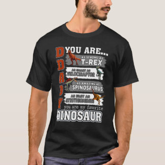 T-shirt Papa, tu es aussi fort que Rex Fête des pères goss