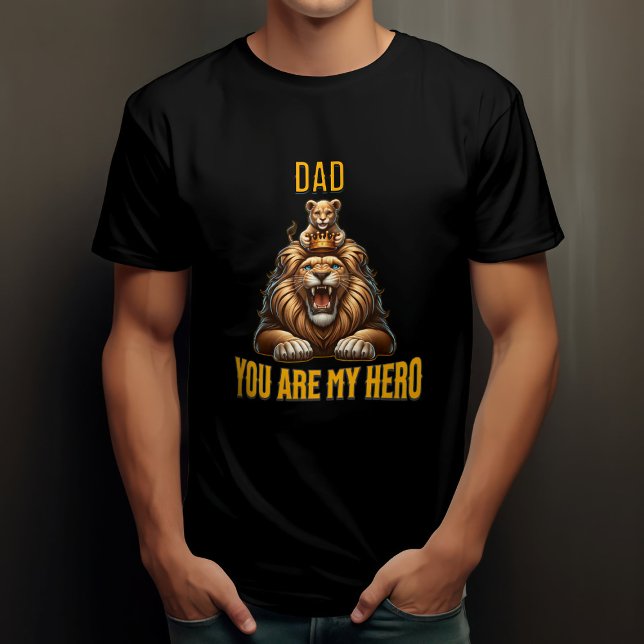 T-shirt Papa, tu es mon héros (Créateur téléchargé)