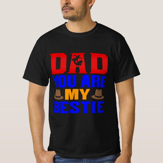 T-shirt Papa, tu es mon meilleur ami (Devant)
