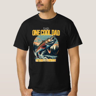 T-SHIRT PAPA UN COOL PAPA UN SÉRIEUX PÊCHEUR